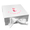 Mermaid Gift Boxes with Magnetic Lid - White - Front