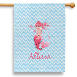 Mermaid 28" House Flag - Double Sided (Personalized)
