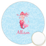 Mermaid Printed Cookie Topper - 3.25" (Personalized)