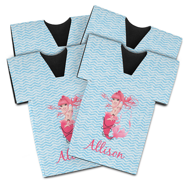 Custom Mermaid Jersey Bottle Cooler - Set of 4 (Personalized)