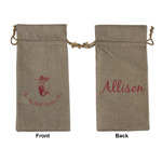 Mermaid Large Burlap Gift Bag - Front & Back (Personalized)