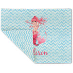 Mermaid Double-Sided Linen Placemat - Single w/ Name or Text