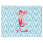 Mermaid Single-Sided Linen Placemat - Single w/ Name or Text