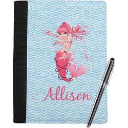 Mermaid Notebook Padfolio - Large w/ Name or Text