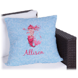 Mermaid Outdoor Pillow - 16" (Personalized)