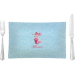 Mermaid Rectangular Glass Lunch / Dinner Plate - Single or Set (Personalized)