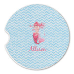 Mermaid Sandstone Car Coaster - Single (Personalized)