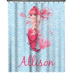 Mermaid Extra Long Shower Curtain - 70"x84" (Personalized)