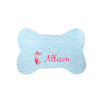 Mermaid Bone Shaped Dog Food Mat (Small) (Personalized)