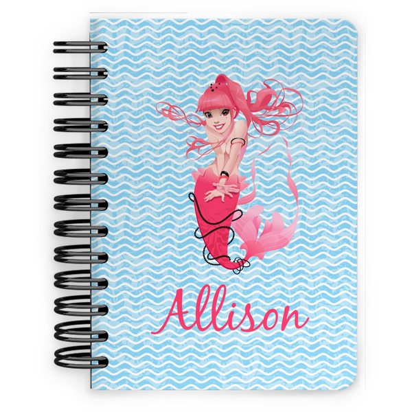 Custom Mermaid Spiral Notebook - 5x7 w/ Name or Text