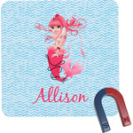 Mermaid Square Fridge Magnet (Personalized)