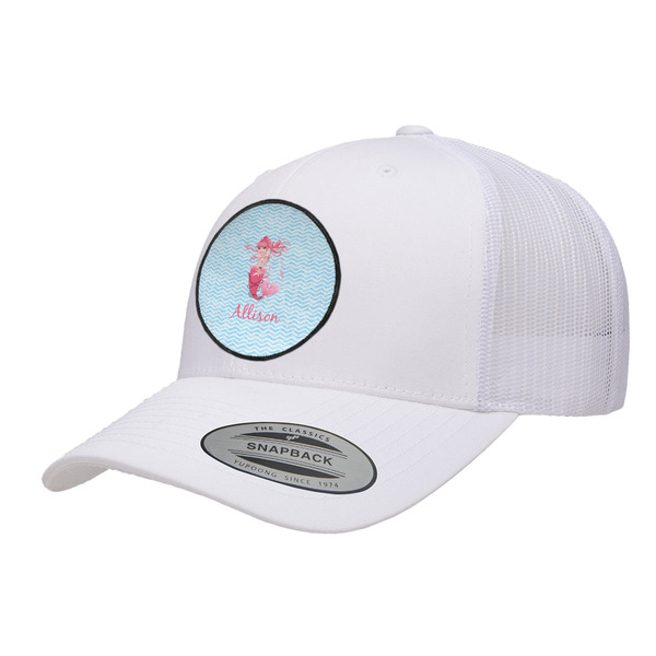 Custom Mermaid Trucker Hat - White (Personalized)