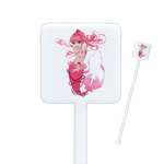 Mermaid Square Plastic Stir Sticks