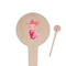 Mermaid Wooden 4" Food Pick - Round - Closeup