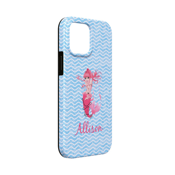 Custom Mermaid iPhone Case - Rubber Lined - iPhone 13 Mini (Personalized)