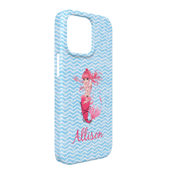 Custom Mermaid iPhone Case - Plastic - iPhone 13 Pro Max (Personalized)