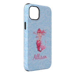 Mermaid iPhone Case - Rubber Lined - iPhone 14 Plus (Personalized)