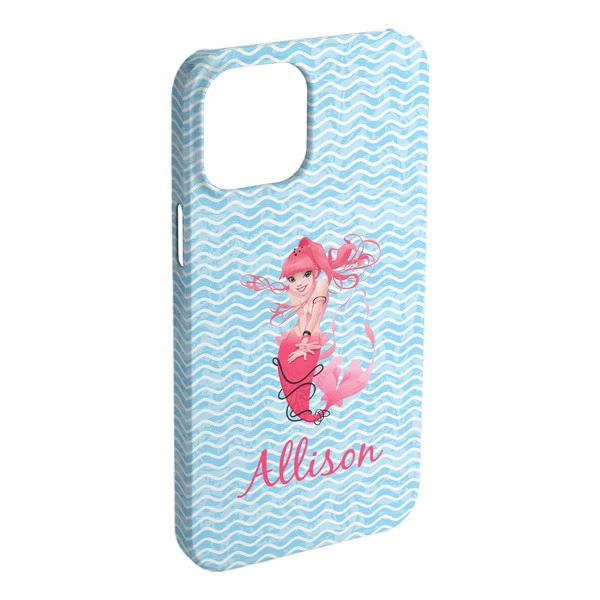 Custom Mermaid iPhone Case - Plastic - iPhone 15 Plus (Personalized)