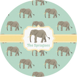 Elephant Multipurpose Round Labels - 1" (Personalized)