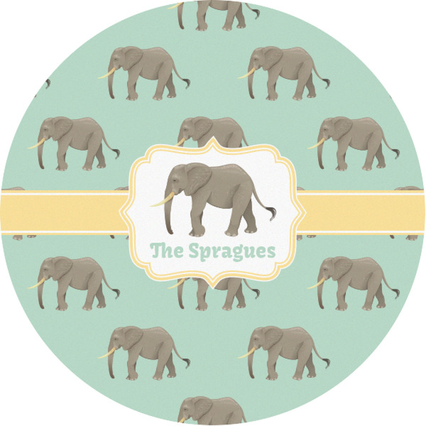 Custom Elephant Multipurpose Round Labels - 1" (Personalized)