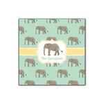 Elephant Wood Print - 12x12 (Personalized)