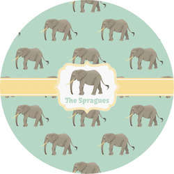 Elephant Multipurpose Round Labels - 2" (Personalized)