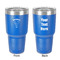 Elephant 30 oz Stainless Steel Ringneck Tumbler - Blue - Double Sided - Front & Back