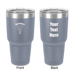 Elephant 30 oz Stainless Steel Tumbler - Grey - Double-Sided (Personalized)