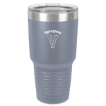 Elephant 30 oz Stainless Steel Tumbler - Grey - Single-Sided (Personalized)