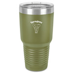 Elephant 30 oz Stainless Steel Tumbler - Olive - Single-Sided (Personalized)