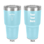 Elephant 30 oz Stainless Steel Tumbler - Teal - Double-Sided (Personalized)