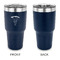 Elephant 30 oz Stainless Steel Ringneck Tumblers - Navy - Single Sided - APPROVAL