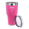 Elephant 30 oz Stainless Steel Ringneck Tumblers - Pink - LID OFF