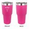 Elephant 30 oz Stainless Steel Ringneck Tumblers - Pink - Single Sided - APPROVAL