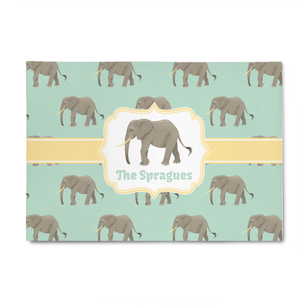 Custom Elephant 4' x 6' Patio Rug (Personalized)