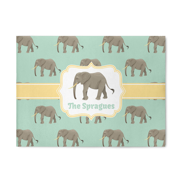 Custom Elephant 5' x 7' Patio Rug (Personalized)
