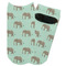 Elephant Adult Ankle Socks - Single Pair - Front and Back