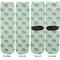 Elephant Adult Crew Socks - Double Pair - Front and Back - Apvl