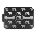 Elephant Aluminum Baking Pan with Black Lid (Personalized)