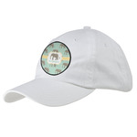 Elephant Baseball Cap - White (Personalized)