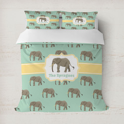 Elephant Duvet Cover Set - Full / Queen (Personalized)