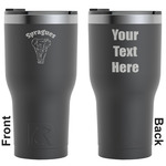 Elephant RTIC Tumbler - Black - Engraved Front & Back (Personalized)