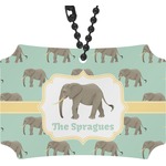 Elephant Rear View Mirror Ornament (Personalized)