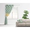 Elephant Curtain With Window and Rod - in Room Matching Pillow