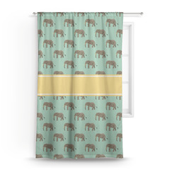 Elephant Curtain Panel - Custom Size