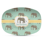 Elephant Plastic Platter - Microwave & Oven Safe Composite Polymer (Personalized)