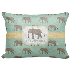 Elephant Decorative Baby Pillowcase - 16"x12" (Personalized)