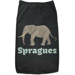 Elephant Black Pet Shirt - L (Personalized)