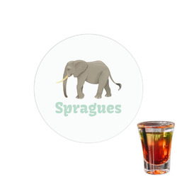 Elephant Printed Drink Topper - 1.5" (Personalized)