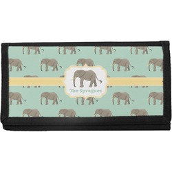 Elephant Canvas Checkbook Cover (Personalized)